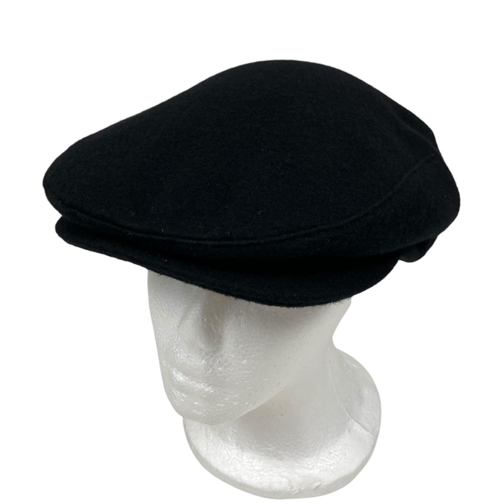 Magill Black Wool Newsboy Flat Cap Hat Canada Made Size M
